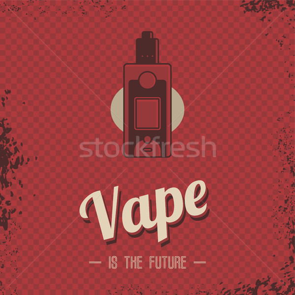 retro vaporizer electric cigarette vapor mod - vape life Stock photo © vector1st