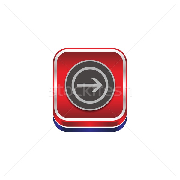 Ok ikon düğme medya vektör grafik Stok fotoğraf © vector1st