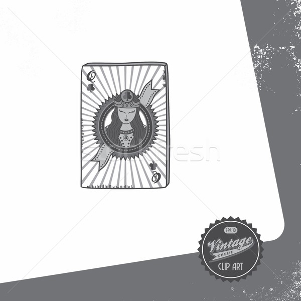 Poker carta vettore grafica arte Foto d'archivio © vector1st