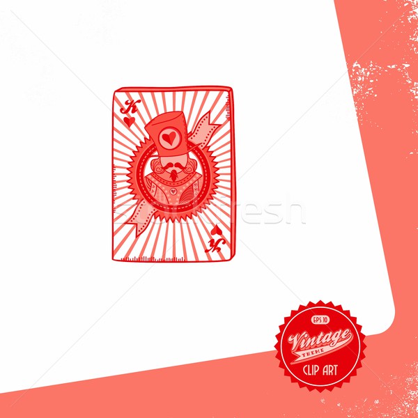 Poker carta vettore grafica arte Foto d'archivio © vector1st