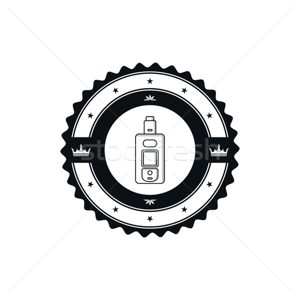 electric cigarette badge label template Stock photo © vector1st