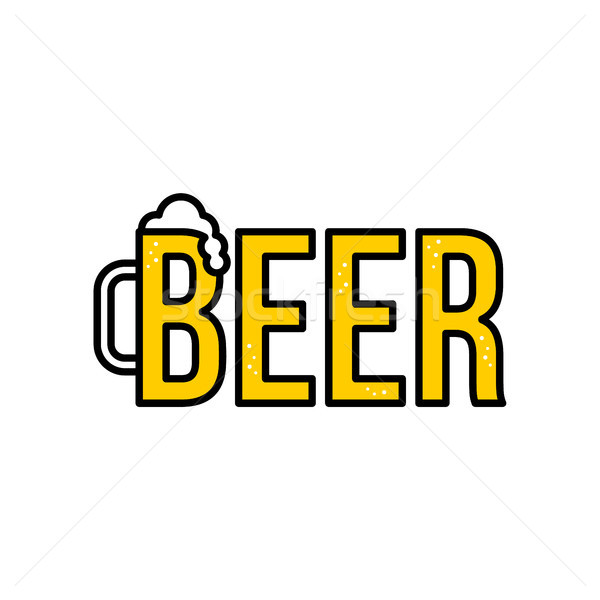 cold glass of beer vector Stock photo © vector1st
