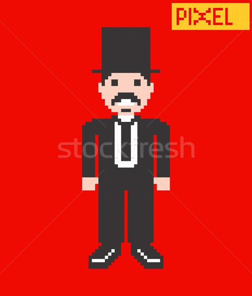 pixel character Stock photo © vector1st