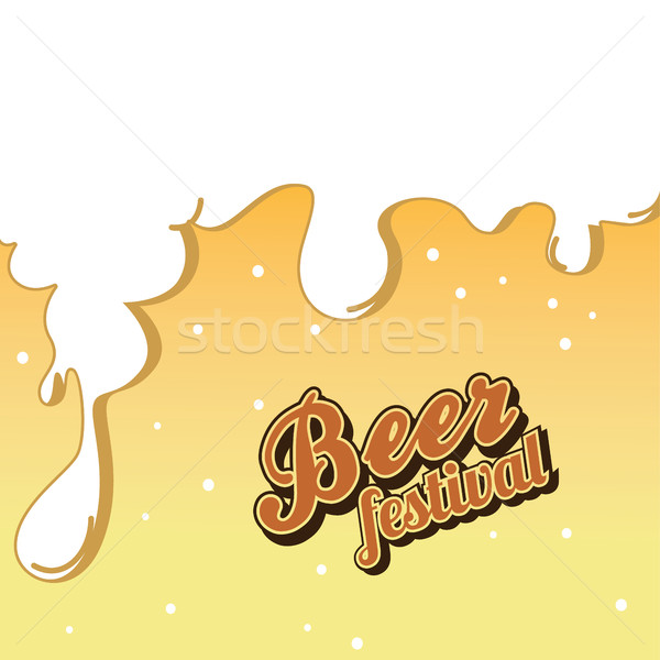 Beer festival october drink alcohol brewery party vector art illustration Stock photo © vector1st
