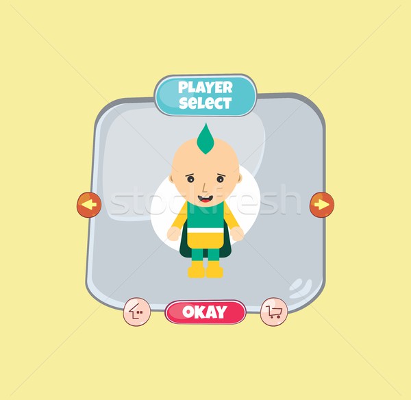 hero character option game assets element Stock photo © vector1st