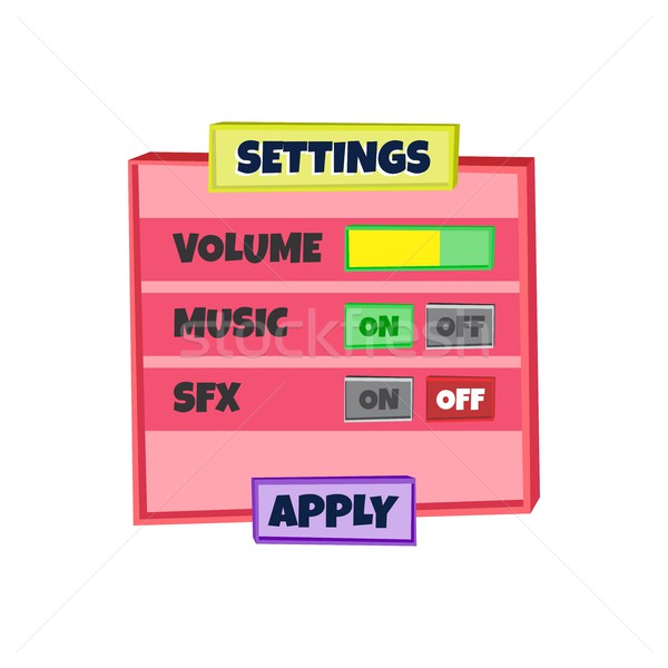 Spel element vector kunst grafisch ontwerp Stockfoto © vector1st