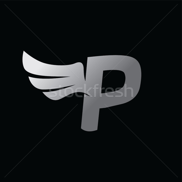 aviator wing airplane theme vector art Stock photo © vector1st