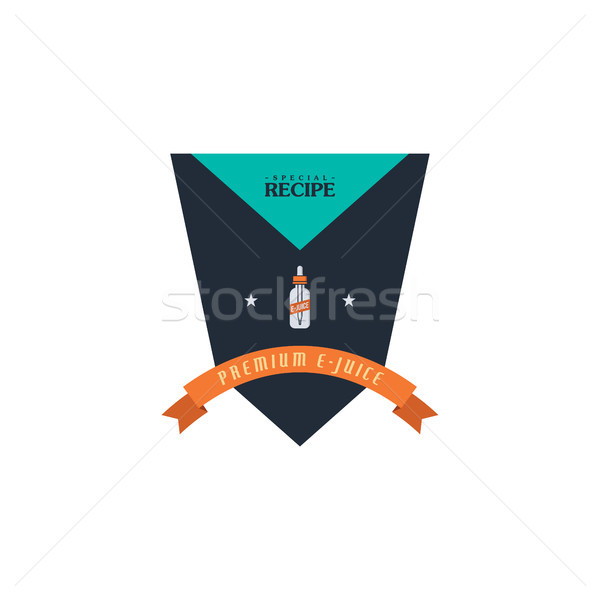 Personale liquido etichetta badge vettore arte Foto d'archivio © vector1st