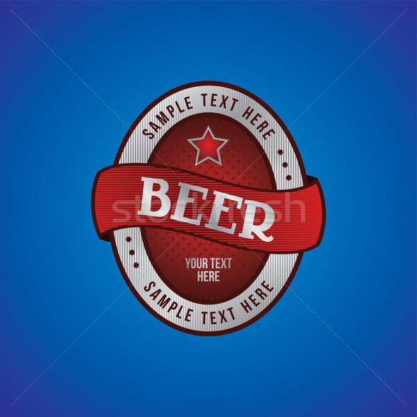 Stock photo: beer label theme