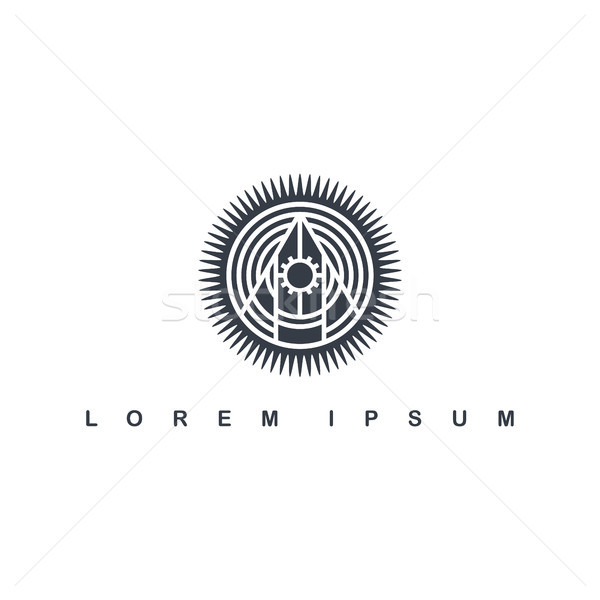 Cercle tribu signe symbole logo Photo stock © vector1st