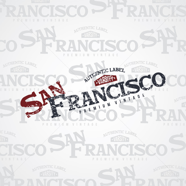 san francisco varsity theme Stock photo © vector1st