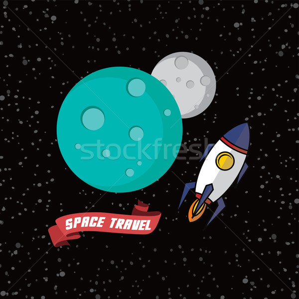 rocket ship space travel Stock photo © vector1st