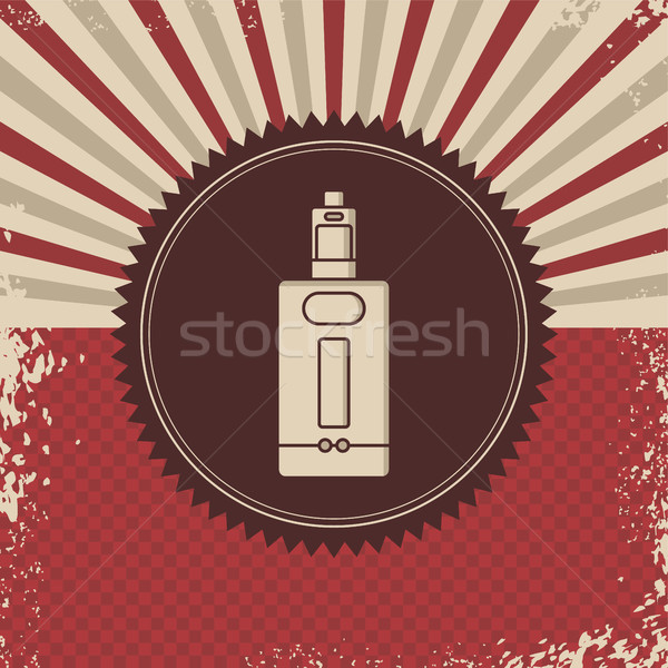 retro vaporizer electric cigarette vapor mod - vape life Stock photo © vector1st