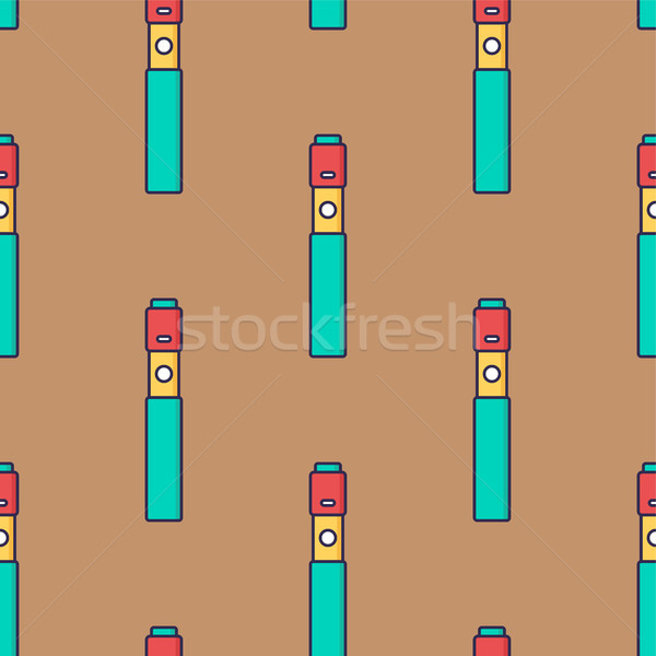электронных сигарету вектора искусства улыбка Сток-фото © vector1st