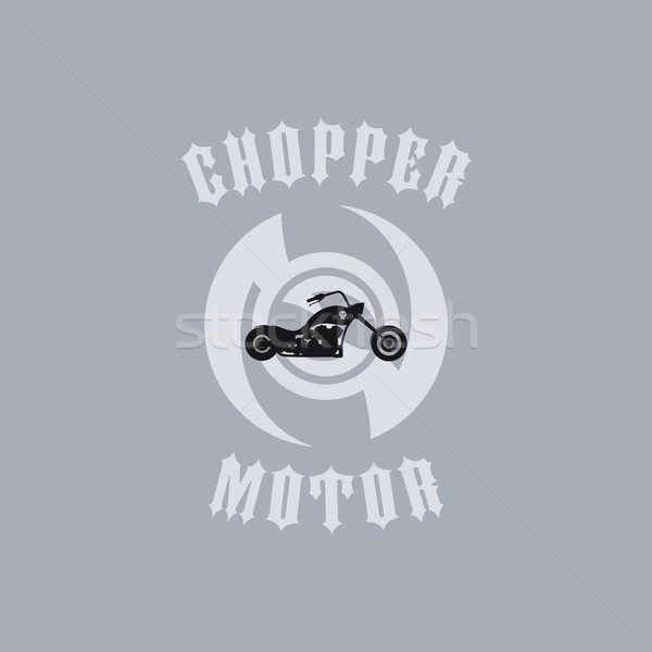 chopper motorcycle Stock photo © vector1st