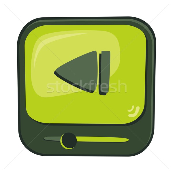 Ikona przycisk wektora graficzne sztuki Zdjęcia stock © vector1st