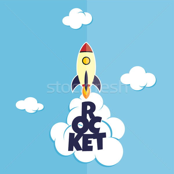 rocket ship launch Stock photo © vector1st