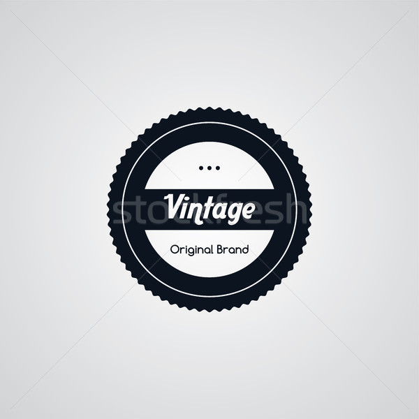 Original prima etiqueta retro placa emblema Foto stock © vector1st
