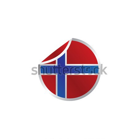 glossy theme norway national flag Stock photo © vector1st