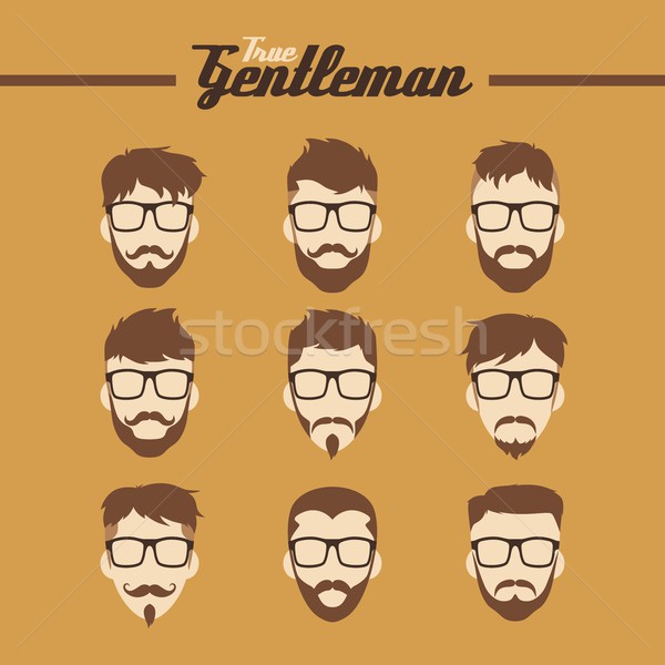 hipster guy Stock photo © vector1st