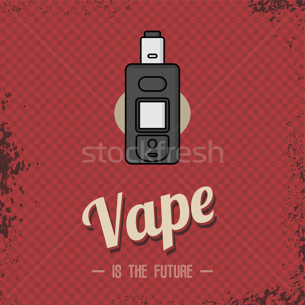 retro vaporizer electric cigarette vapor mod - vape life Stock photo © vector1st