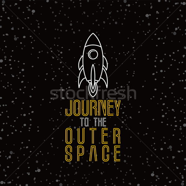 Rachetă navă vector artă ilustrare Imagine de stoc © vector1st