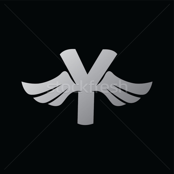 aviator wing airplane theme vector art Stock photo © vector1st
