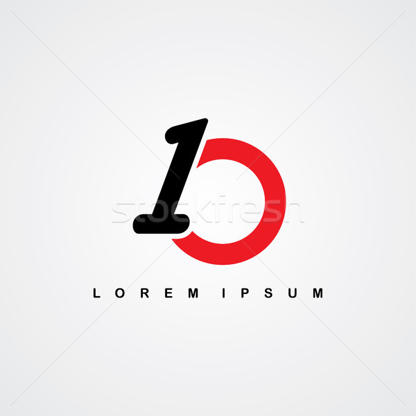 number linked logo Stock photo © vector1st