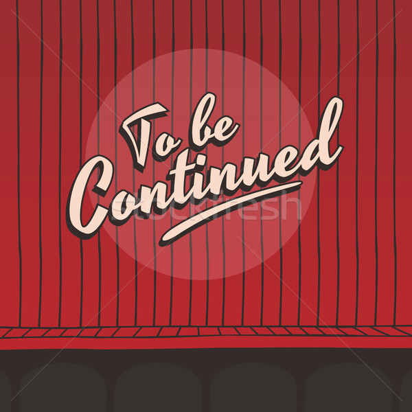 live stage red curtain Stock photo © vector1st