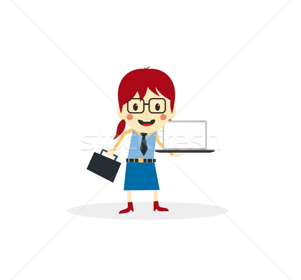 business presentation cartoon character Stock photo © vector1st