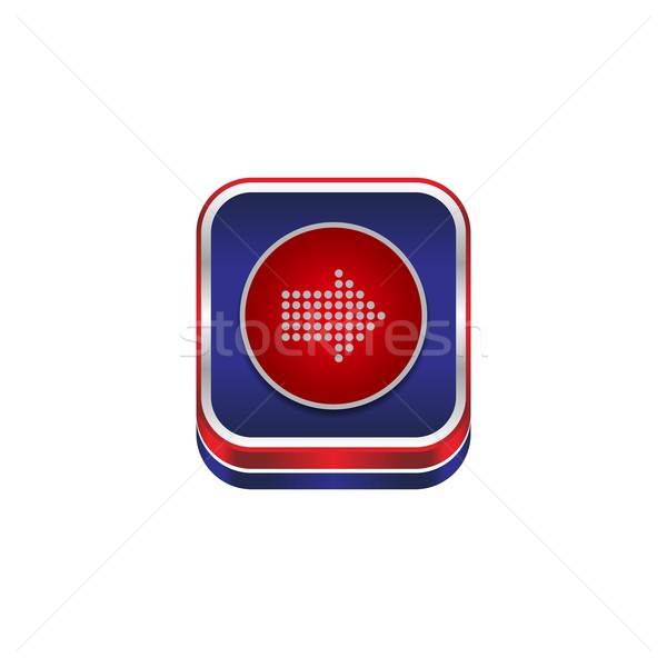 arrow icon button Stock photo © vector1st