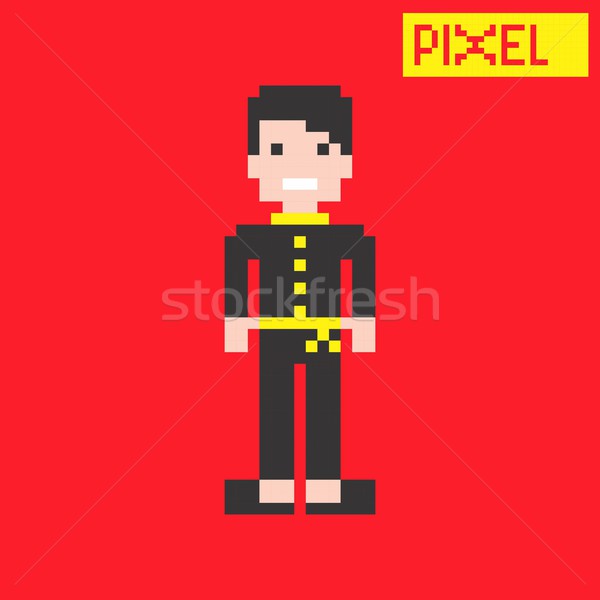 Pixel personnage vecteur graphique art design [[stock_photo]] © vector1st