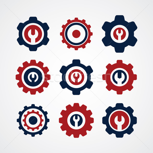 Cog icono símbolo vector arte Foto stock © vector1st