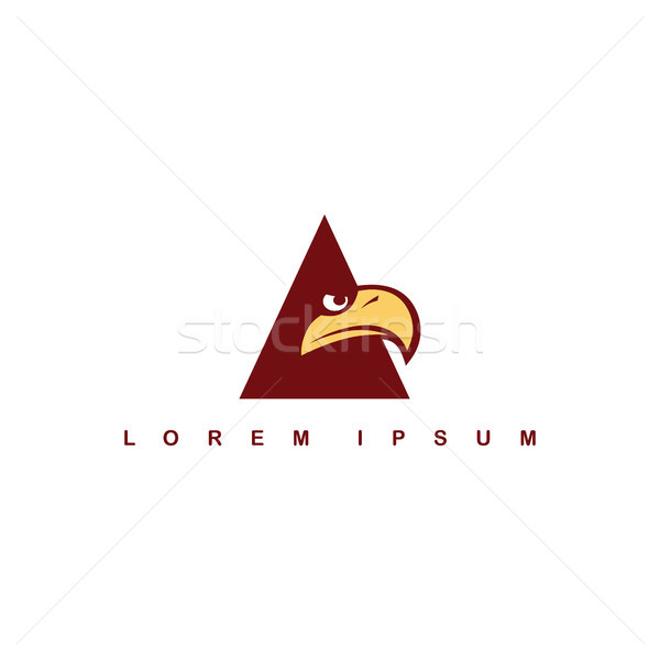 eagle hawk bird logo template Stock photo © vector1st