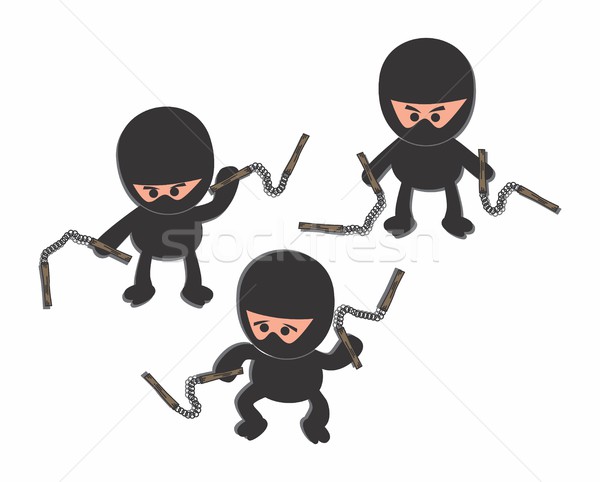 cartoon ninja Stock photo © vector1st