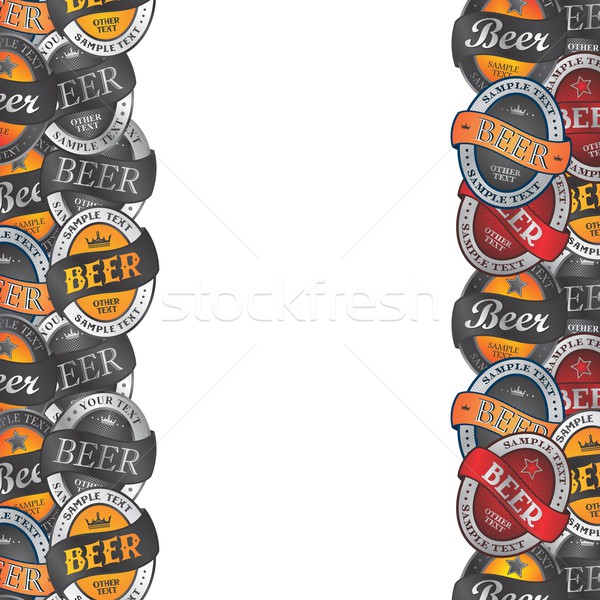 ストックフォト: ビール · ラベル · ベクトル · グラフィック · 芸術 · デザイン