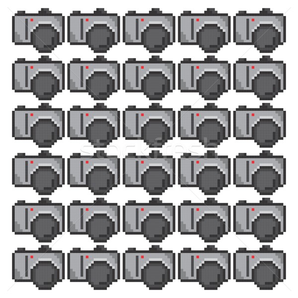 Mídia interface câmera vetor gráfico arte Foto stock © vector1st