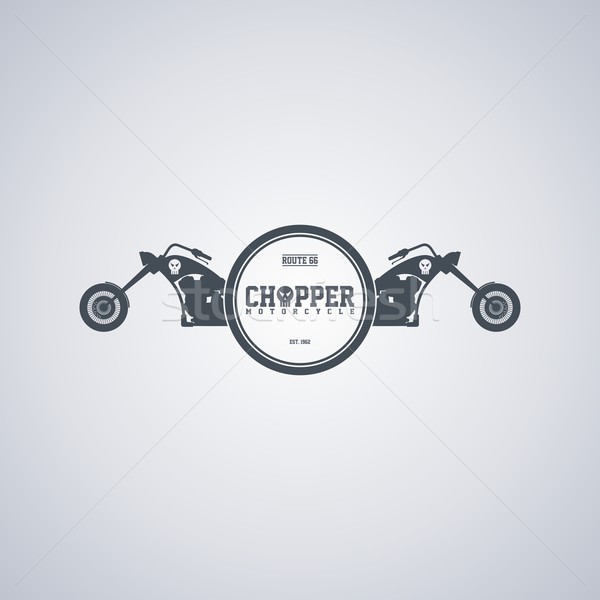 chopper motorcycle Stock photo © vector1st