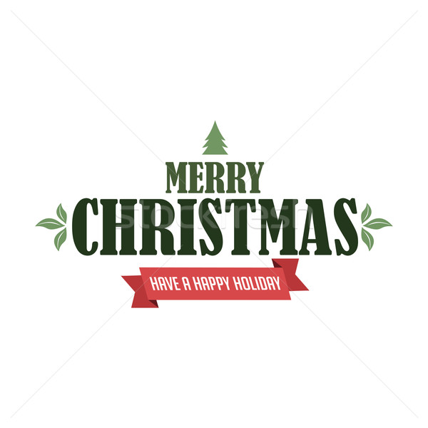陽気な クリスマス ラベル バッジ 鹿 ストックフォト © vector1st