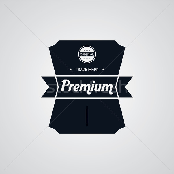 original premium label retro theme badge emblem Stock photo © vector1st