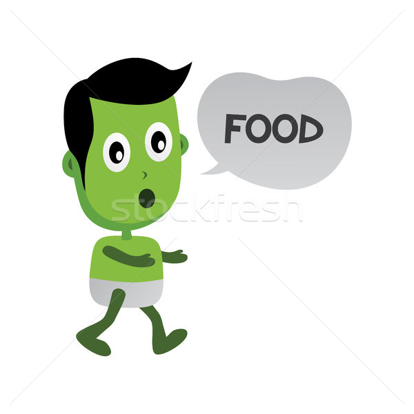 Verde zumbi monstro vetor arte Foto stock © vector1st