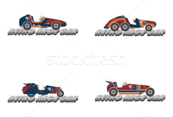 Auto da corsa vettore grafica arte design Foto d'archivio © vector1st