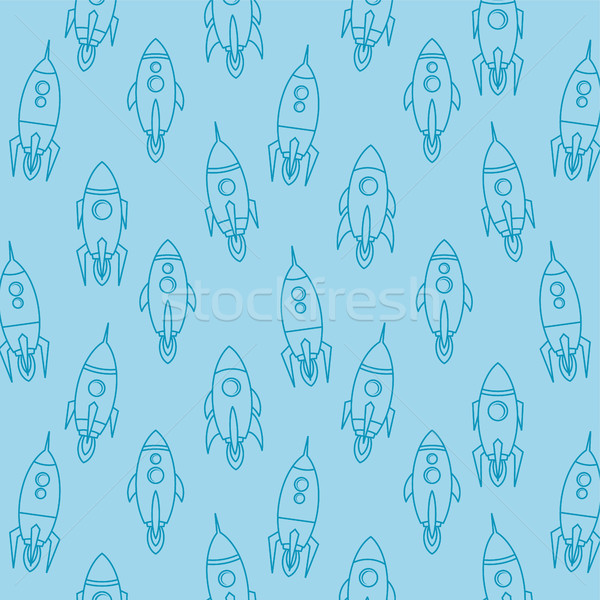 Rachetă navă vector artă ilustrare spaţiu Imagine de stoc © vector1st