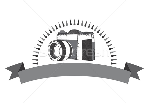 Kamera düzenlenebilir vektör grafik sanat dizayn Stok fotoğraf © vector1st