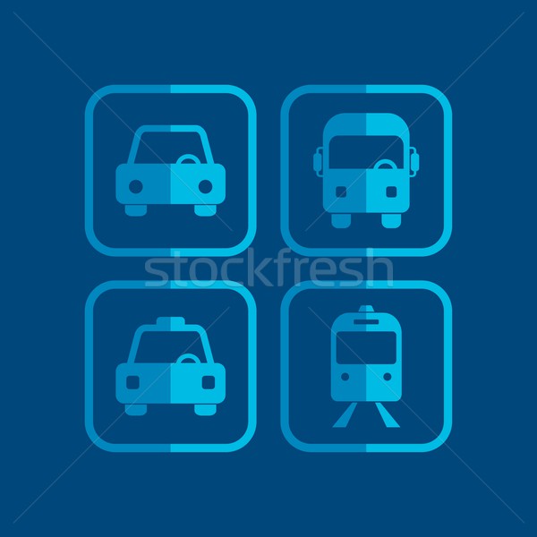 vehicle icon Stock photo © vector1st