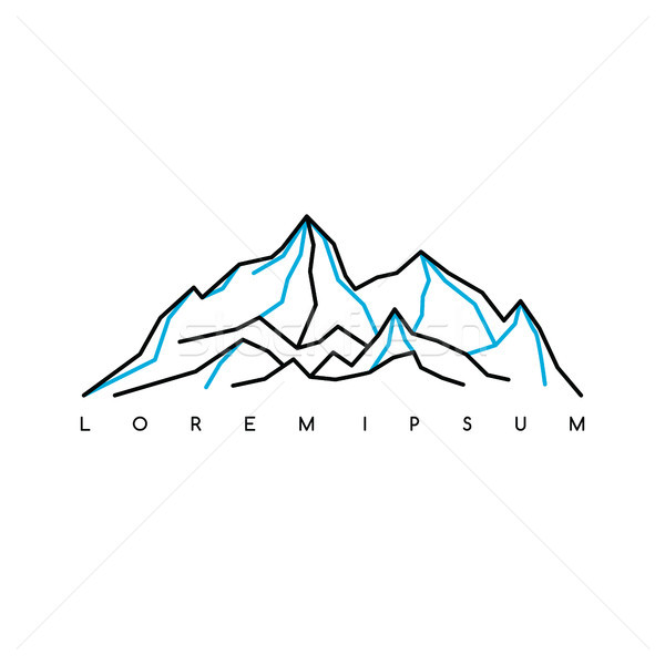 Górskich everest zewnątrz przygoda wspinaczki Zdjęcia stock © vector1st