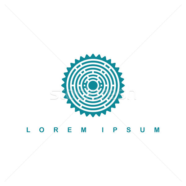 round circle native tribe sign symbol logo Stock photo © vector1st
