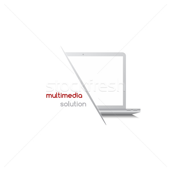 notebook laptop solution Stock photo © vector1st