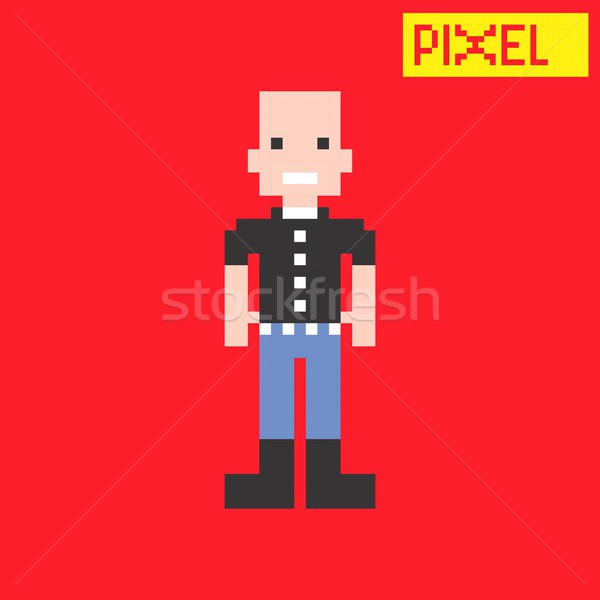 Pixeli vector grafic artă proiect Imagine de stoc © vector1st