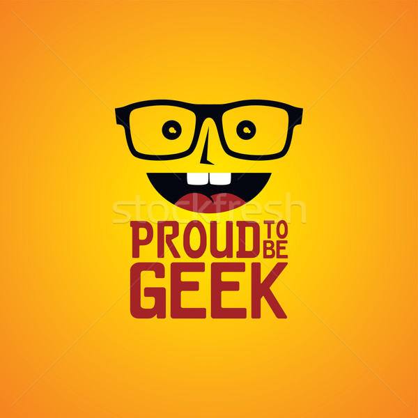 geek nerd guy Stock photo © vector1st